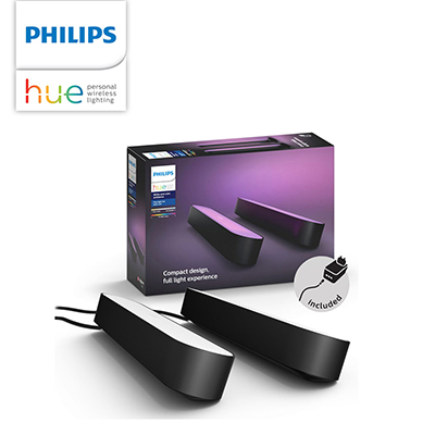Philips 飛利浦 Hue 智慧照明 全彩情境 Hue Play燈條雙入組(PH010)-送雷蛇耳機